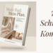 Buchcover mit Bild von einem Badezimmer in sanften Farben mit dem Titel Mein Bad mein Plan, der 7 schritte kompass für deine bad-renovierung