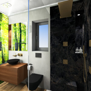 Duschbad, kleines Bad, Badezimmer mit Dusche