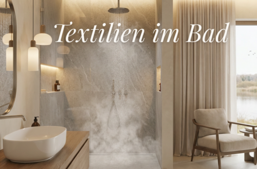 blog009 textilien im badezimmer, harmonische badezimmereinrichtung, mit polstersessel und gardinen, stoff, vorhang